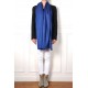 Handwoven cashmere pashmina Stole Azure blue