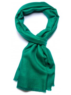 Handwoven cashmere pashmina Stole Emerald green