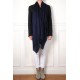 Handwoven cashmere pashmina Stole dark blue