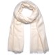 PASHMINA PREMIUM Natural ecru - Ultra-fine 100% cashmere shawl