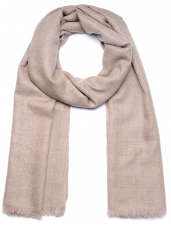 PASHMINA PREMIUM Beige naturale - Scialle ultra-fine in 100% cashmere