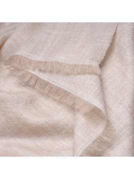 PASHMINA PREMIUM Beige clair naturel - Châle 100% cachemire ultrafin