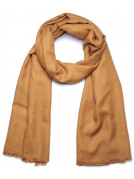 Pashmina Camel - Châle 100% cachemire