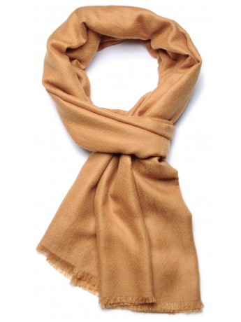 Handwoven cashmere pashmina Stole Camel