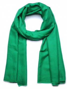 Pashmina Grass green - Shawl 100% cashmere