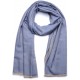 SWAN GRAUBLAU, Schal echter reversible pashmina 100% handgewebter Kaschmir