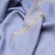 SWAN GRIS BLEU, châle véritable Pashmina 100% cachemire réversible