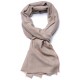 ROSA BEIGE, hand-embroidered 100% cashmere pashmina stole