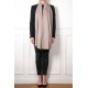 ROSA BEIGE, stola pashmina ricamata a mano in 100% cashmere