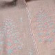 ROSA BEIGE, hand-embroidered 100% cashmere pashmina stole