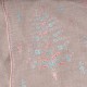 ROSA BEIGE, hand-embroidered 100% cashmere pashmina stole