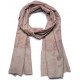 DALIA BEIGE CHIARO, scialle in pashmina ricamato a mano in 100% cashmere