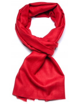 Handwoven cashmere pashmina Stole Tango red