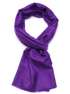 Echte Pashmina Stola Violett 100% Handgewebter Kaschmir