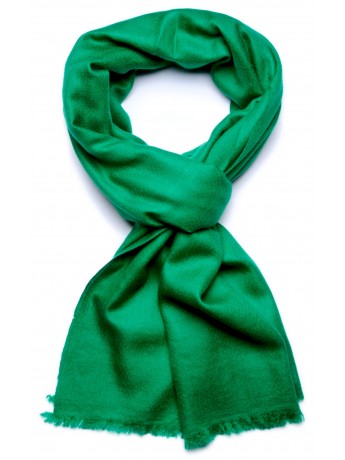 Handwoven cashmere pashmina Stole Grass green TWILL