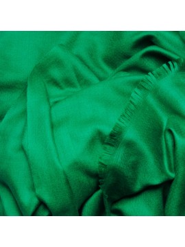 Pashmina auténtica 100% cachemira L'Étole Verde Hierba TWILL