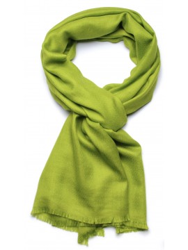 Handwoven cashmere pashmina Stole anise green