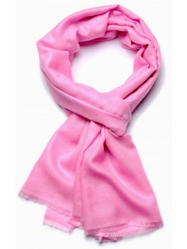 Echte Pashmina Stola Rosa 100% Handgewebter Kaschmir