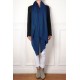 Vera Pashmina 100% cashmere Scialle Blu indigo