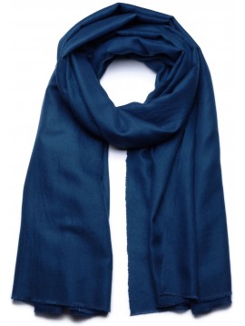 Echte navyblauw Pashmina sjaal - 100% handgeweven cashmere