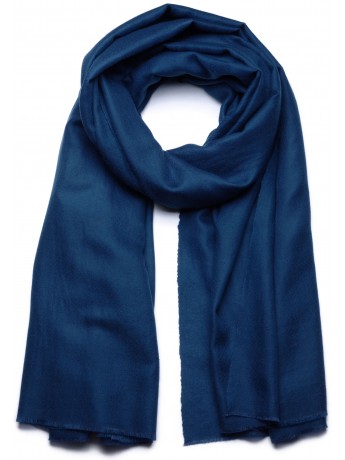 Pashmina Bleu navy - Châle 100% cachemire