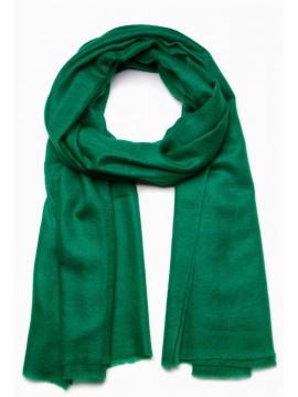 Echte Smaragdgroene Pashmina sjaal - 100% handgeweven cashmere