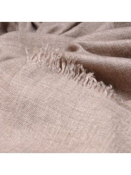 Véritable Toosh Pashmina 100% cachemire Gris beige naturel