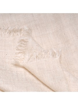 Véritable Toosh Pashmina 100% cachemire Crème naturel