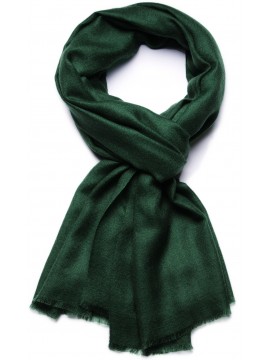 Handwoven cashmere pashmina Stole Forest green