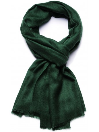 Handwoven cashmere pashmina Stole Forest green