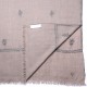 ALIA NERO, stola vera Pashmina 100% cashmere ricamata a mano