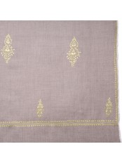 ALIA GRÜN, echte handbestickte Pashmina-Stola 100% Kaschmir