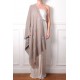 ALIA BLU, stola vera Pashmina 100% cashmere ricamata a mano