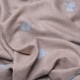 ALIA BLU, stola vera Pashmina 100% cashmere ricamata a mano