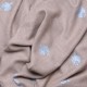 ALIA BLU, stola vera Pashmina 100% cashmere ricamata a mano