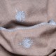 ALIA BLU, stola vera Pashmina 100% cashmere ricamata a mano