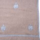 ALIA BLU, stola vera Pashmina 100% cashmere ricamata a mano