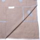 ALIA BLU, stola vera Pashmina 100% cashmere ricamata a mano