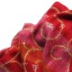 JANET RED, Real embroidered pashmina shawl 100% cashmere