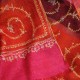 JANET RED, Real embroidered pashmina shawl 100% cashmere