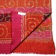 JANET RED, Real embroidered pashmina shawl 100% cashmere