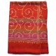 JANET RED, Real embroidered pashmina shawl 100% cashmere