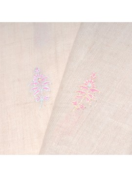 SARA IVOORDEN, echte Pashmina-stola 100% handgeborduurd cashmere