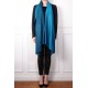 SEDA TURQUOISE, Handwoven cashmere pashmina Stole REVERSIBLE