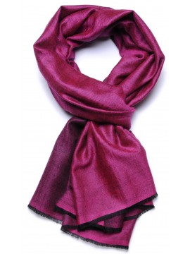 SEDA ROSE, étole véritable Pashmina 100% cachemire réversible