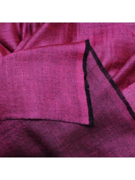 SEDA ROSE, étole véritable Pashmina 100% cachemire réversible