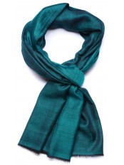 SEDA GROEN, echte Pashmina stola 100% cashmere omkeerbaar
