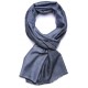 SEDA ARGENT, étole véritable Pashmina 100% cachemire réversible