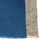ZARI BLAU, Stola echter pashmina 100% handgewebter Kaschmir und lurex