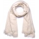 NYOMA IVOIRE, châle Pashmina épais 100% cachemire filé main